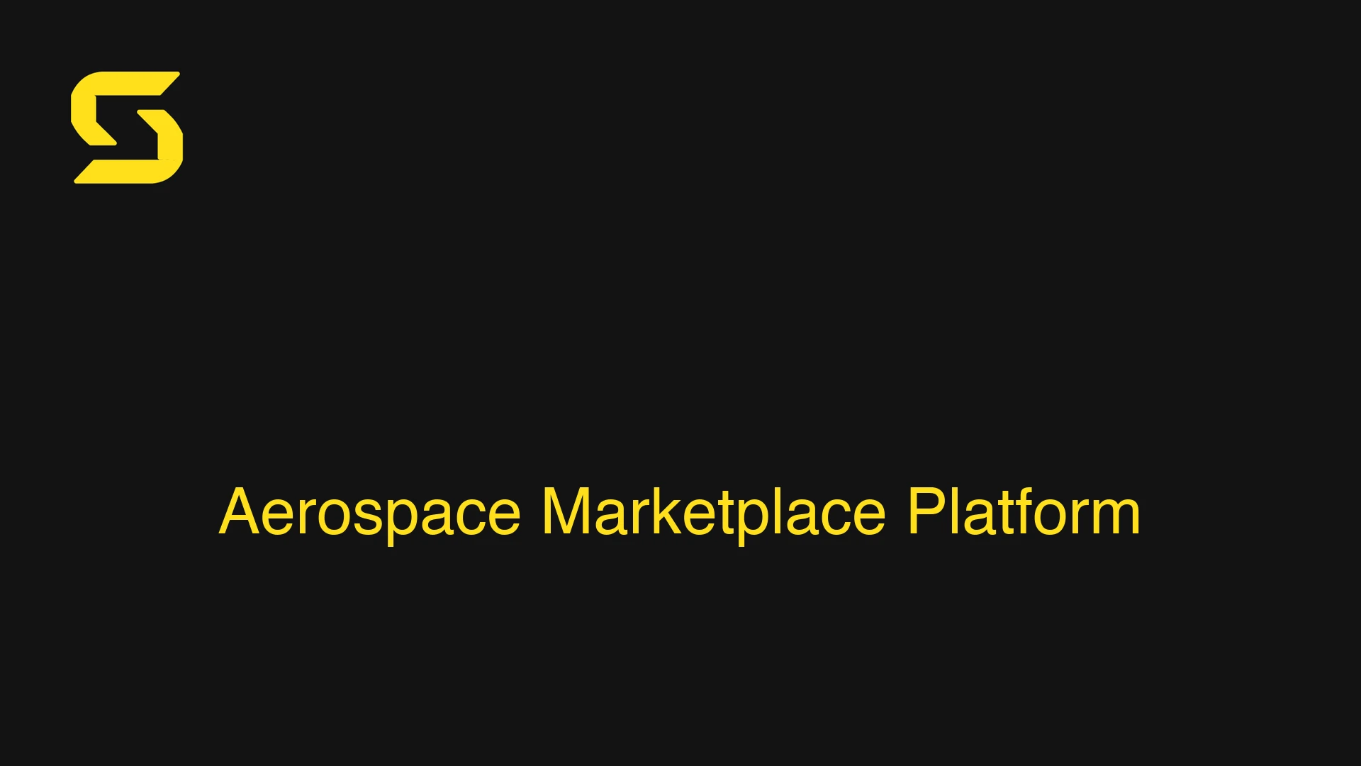 Aerospace Marketplace Platform