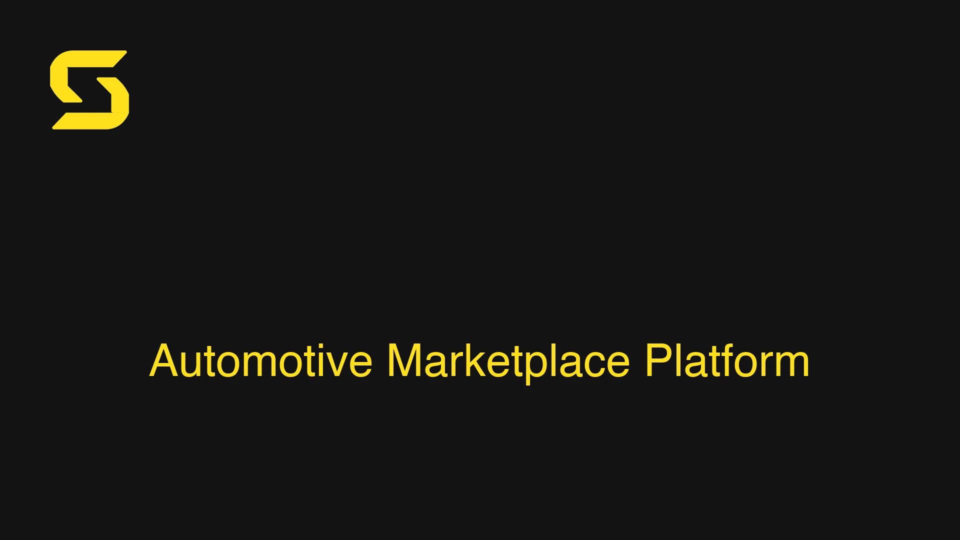 Automotive Marketplace Platform