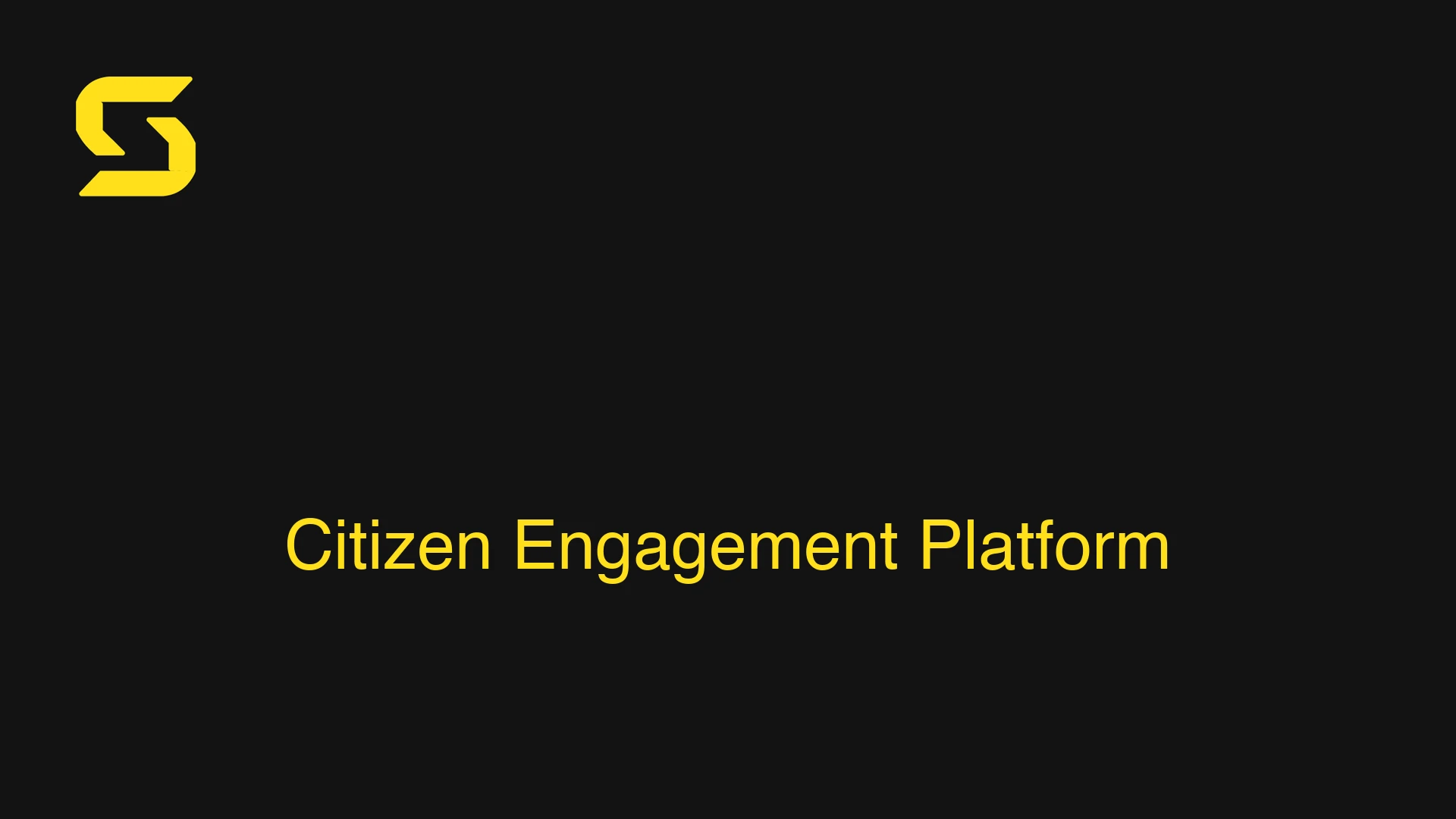 Citizen Engagement Platform