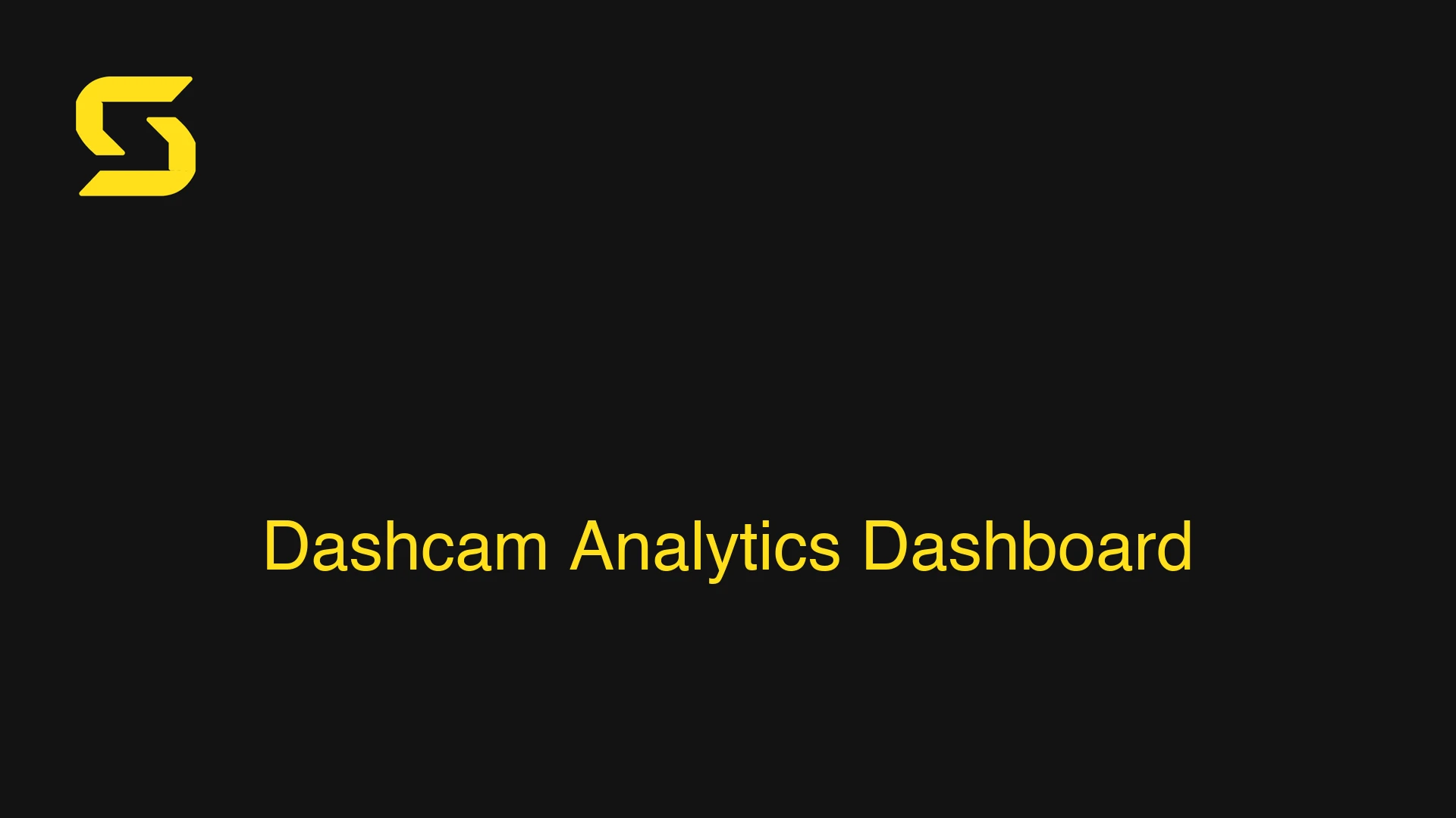 Dashcam Analytics Dashboard