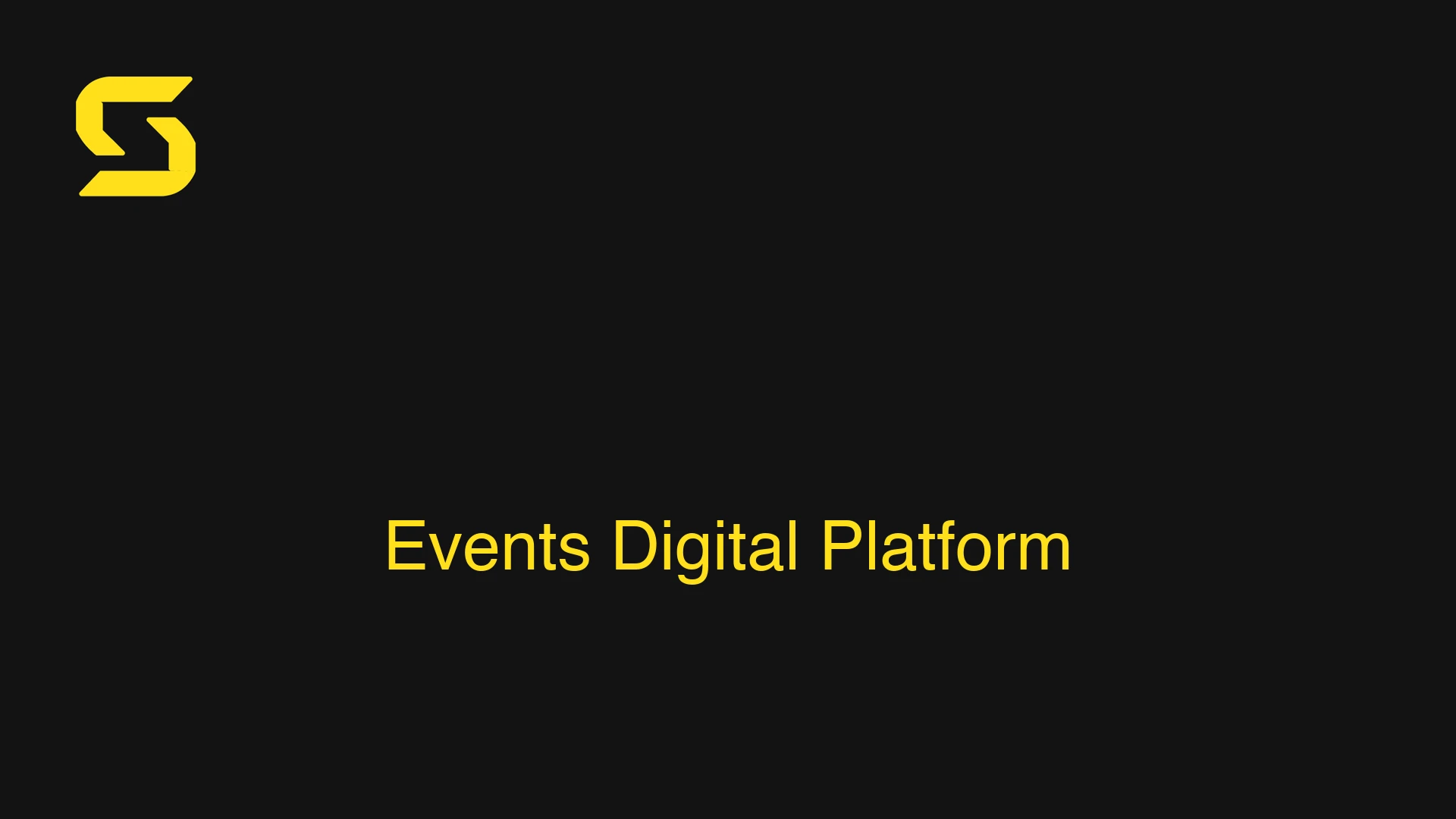 Events Digital Platform