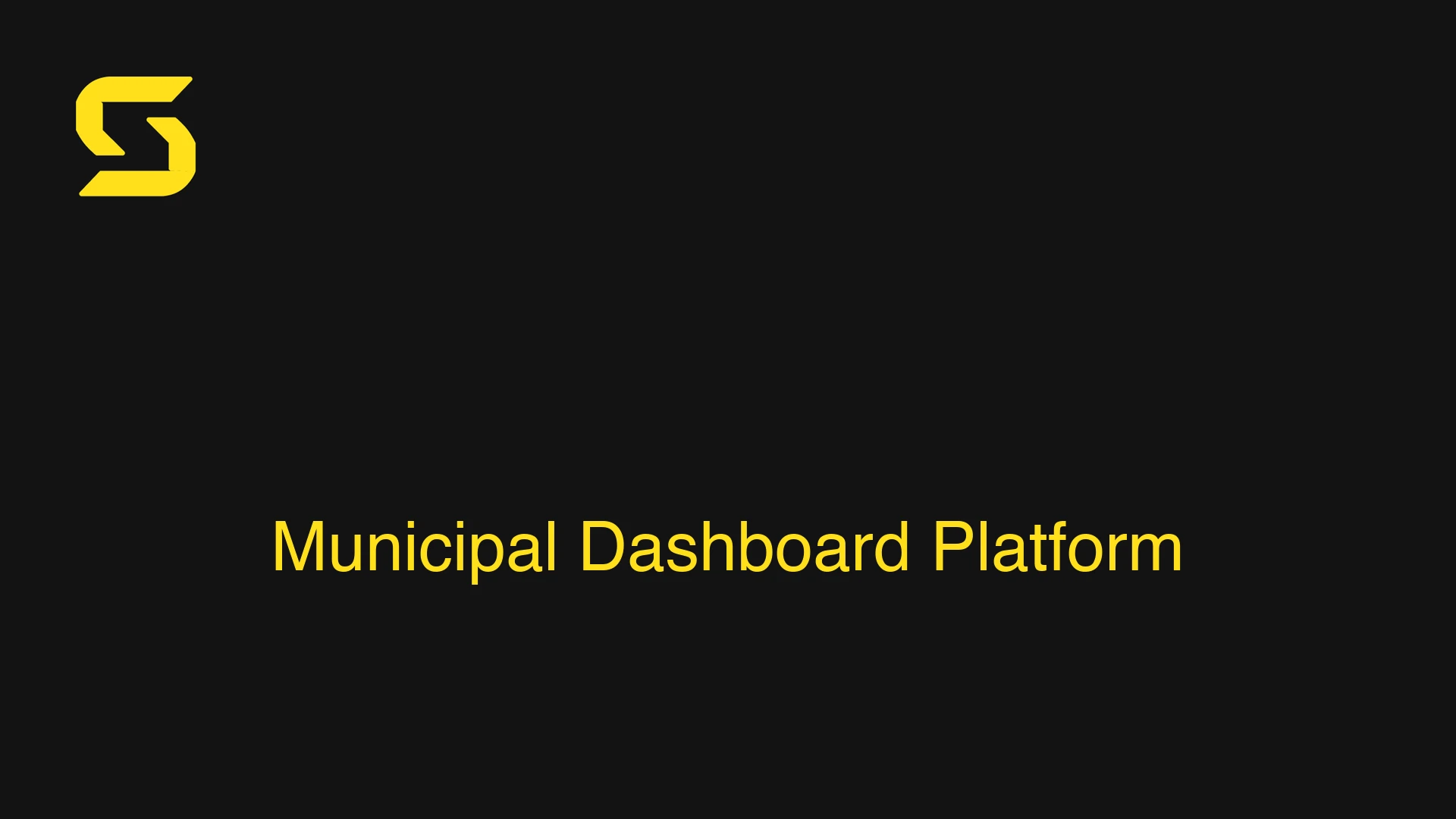 Municipal Dashboard Platform