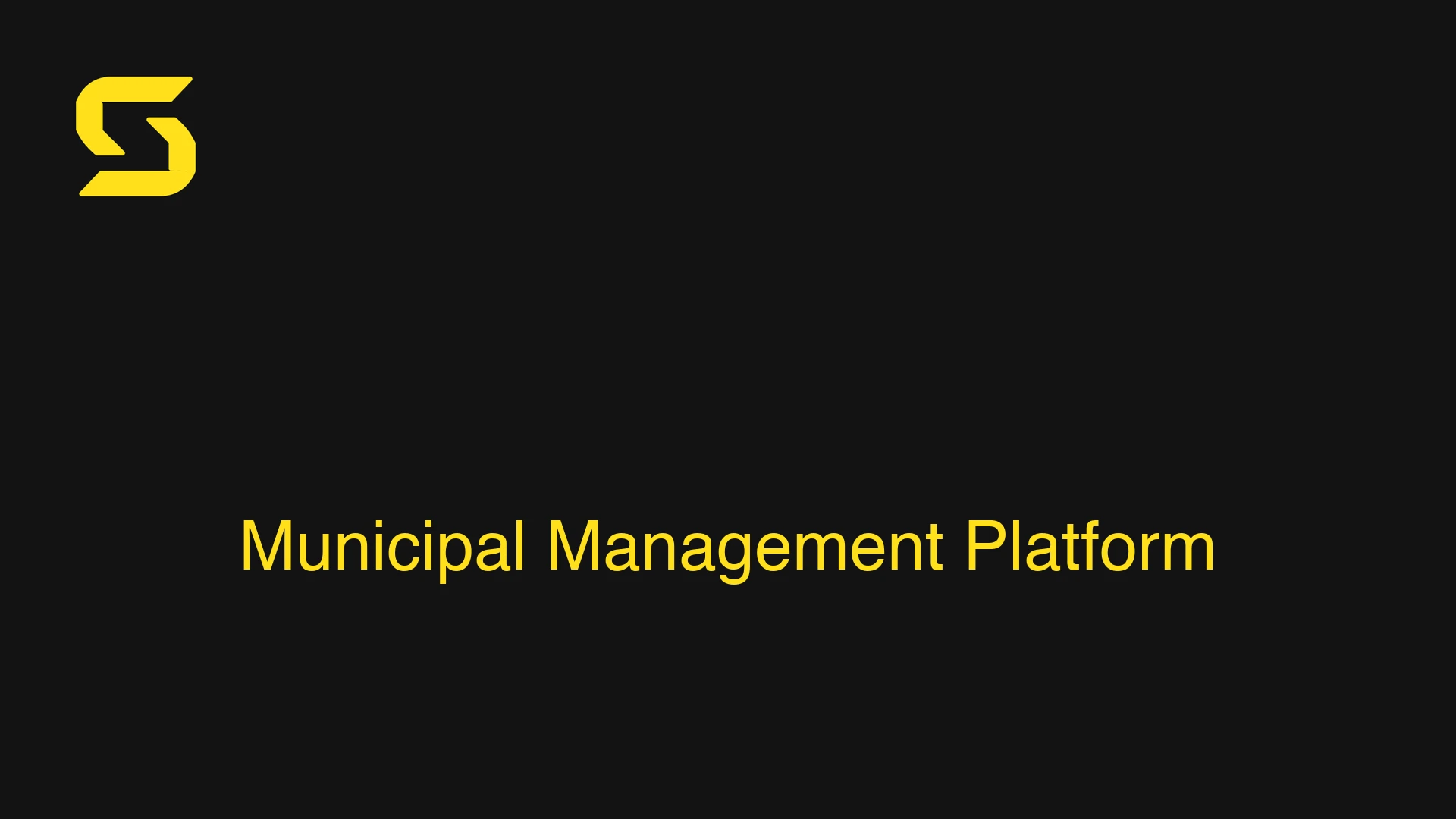 Municipal Management Platform