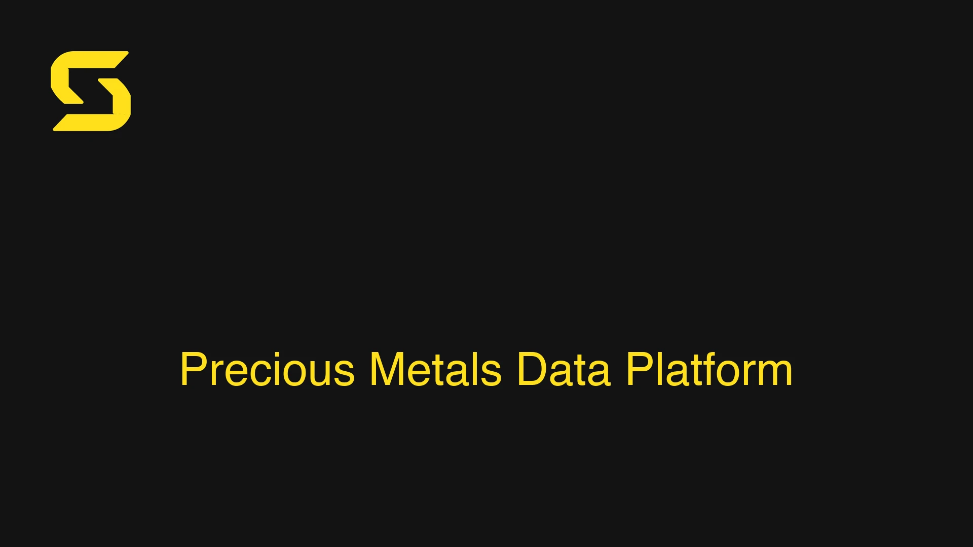 Precious Metals Data Platform