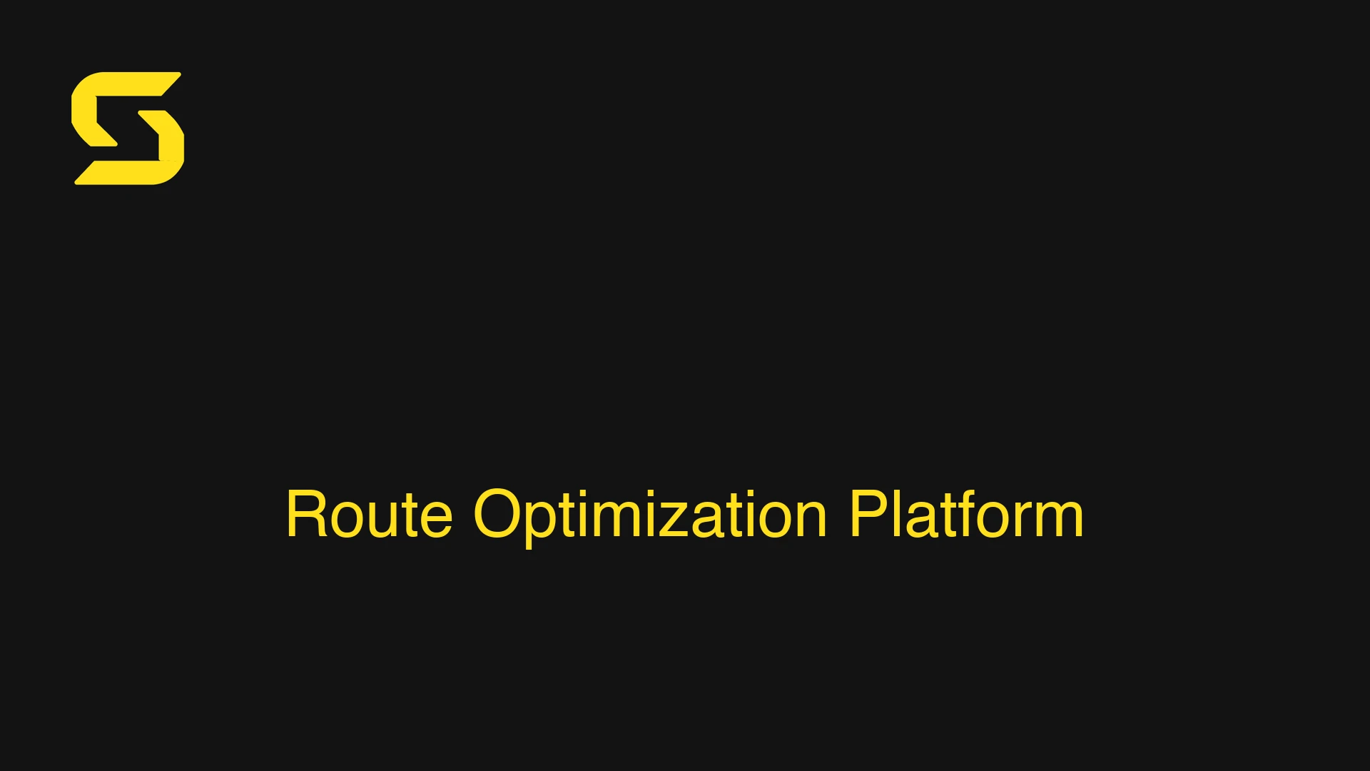 Route Optimization Platform
