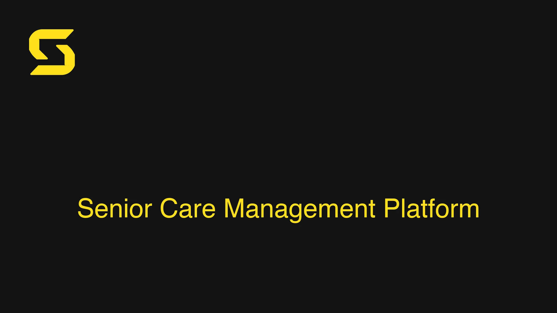 Senior Care Management Platform