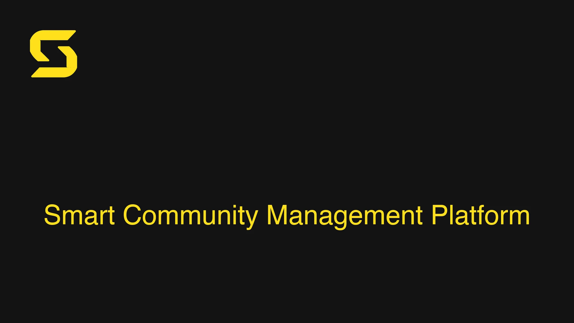 Smart Community Management Platform