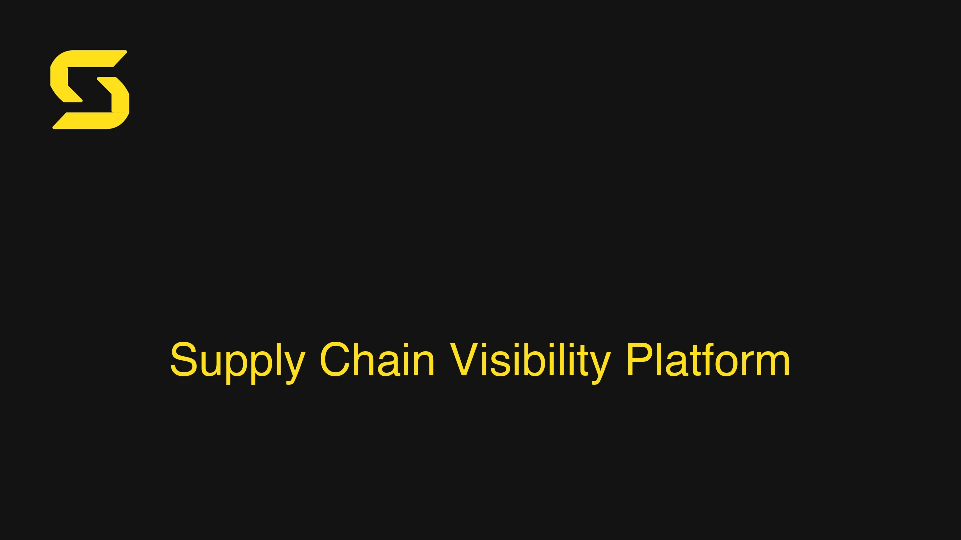 Supply Chain Visibility Platform