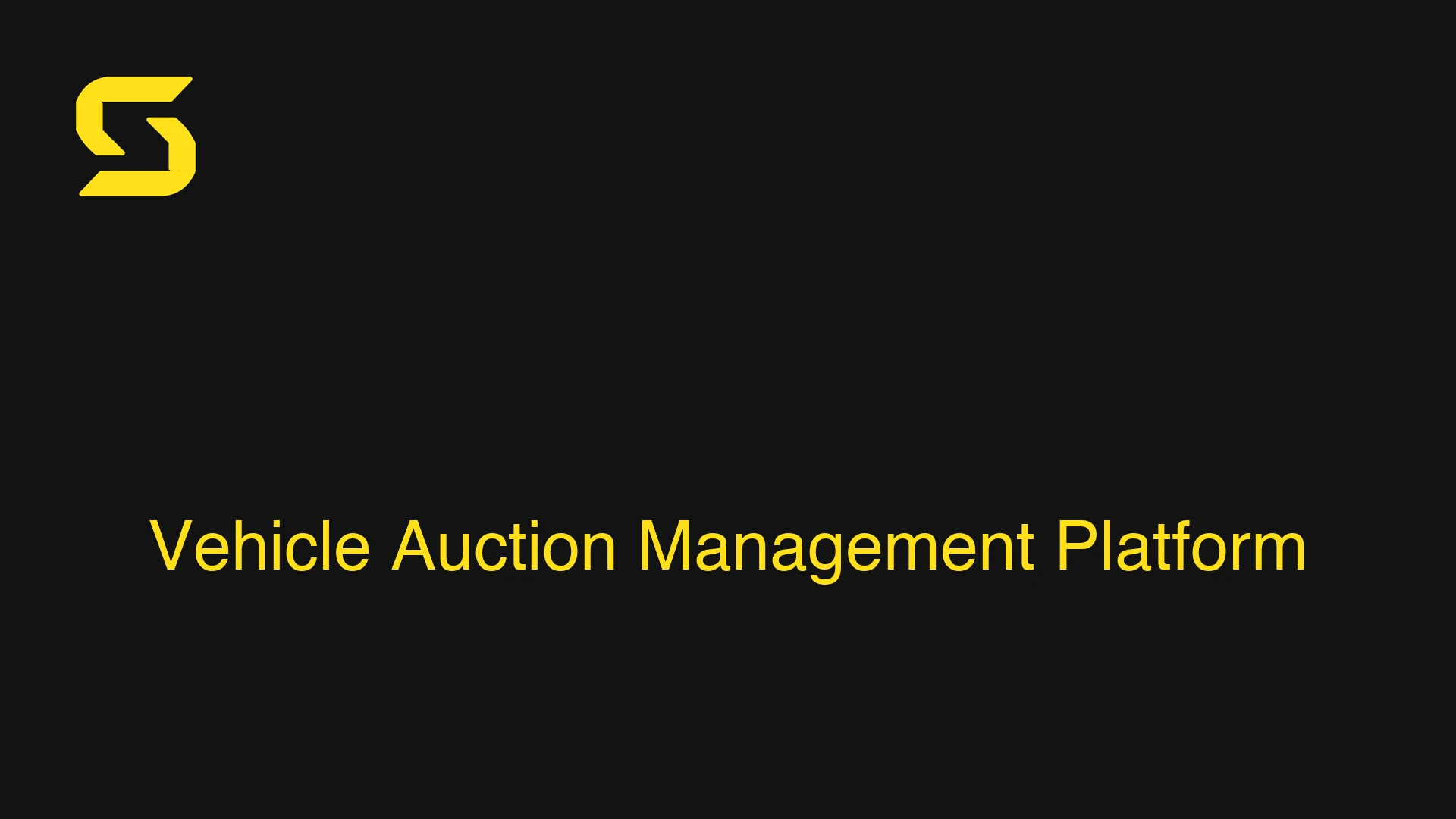 Vehicle Auction Management Platform