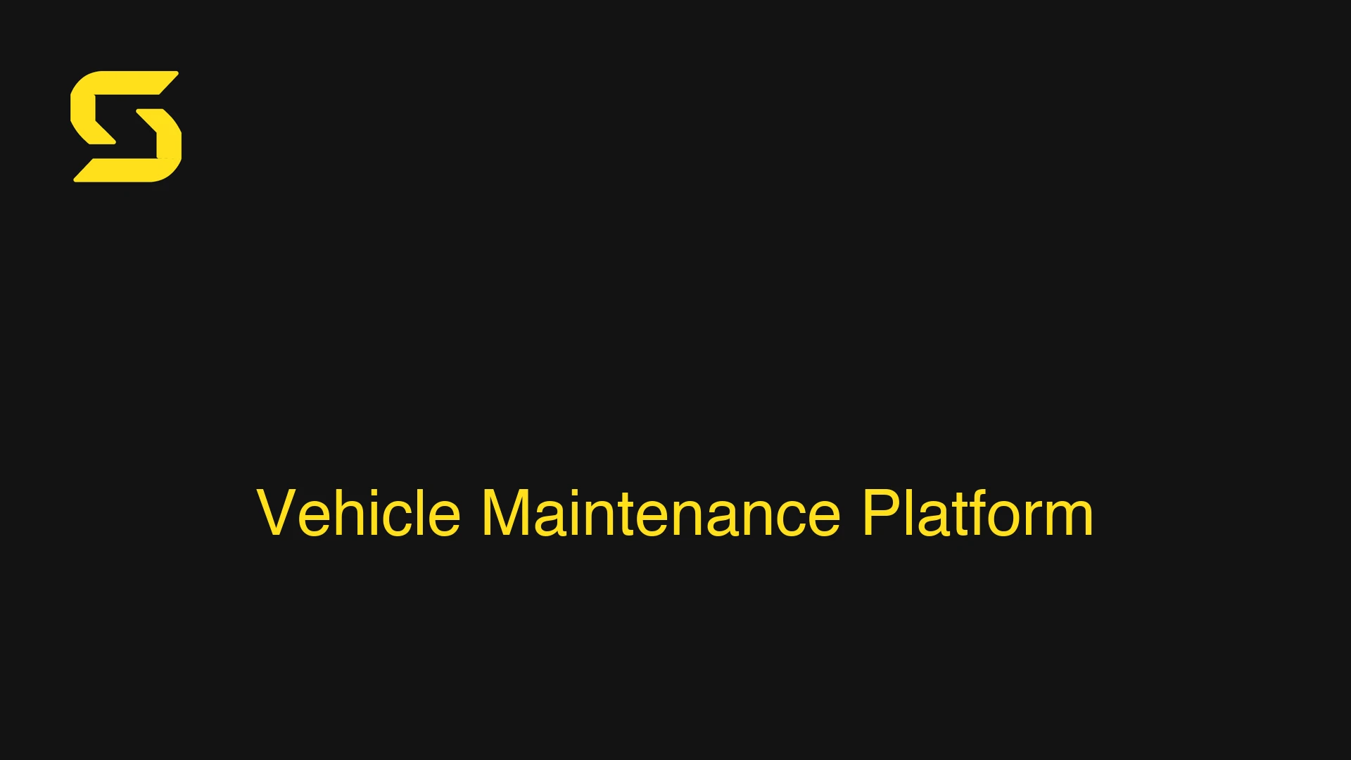 Vehicle Maintenance Platform