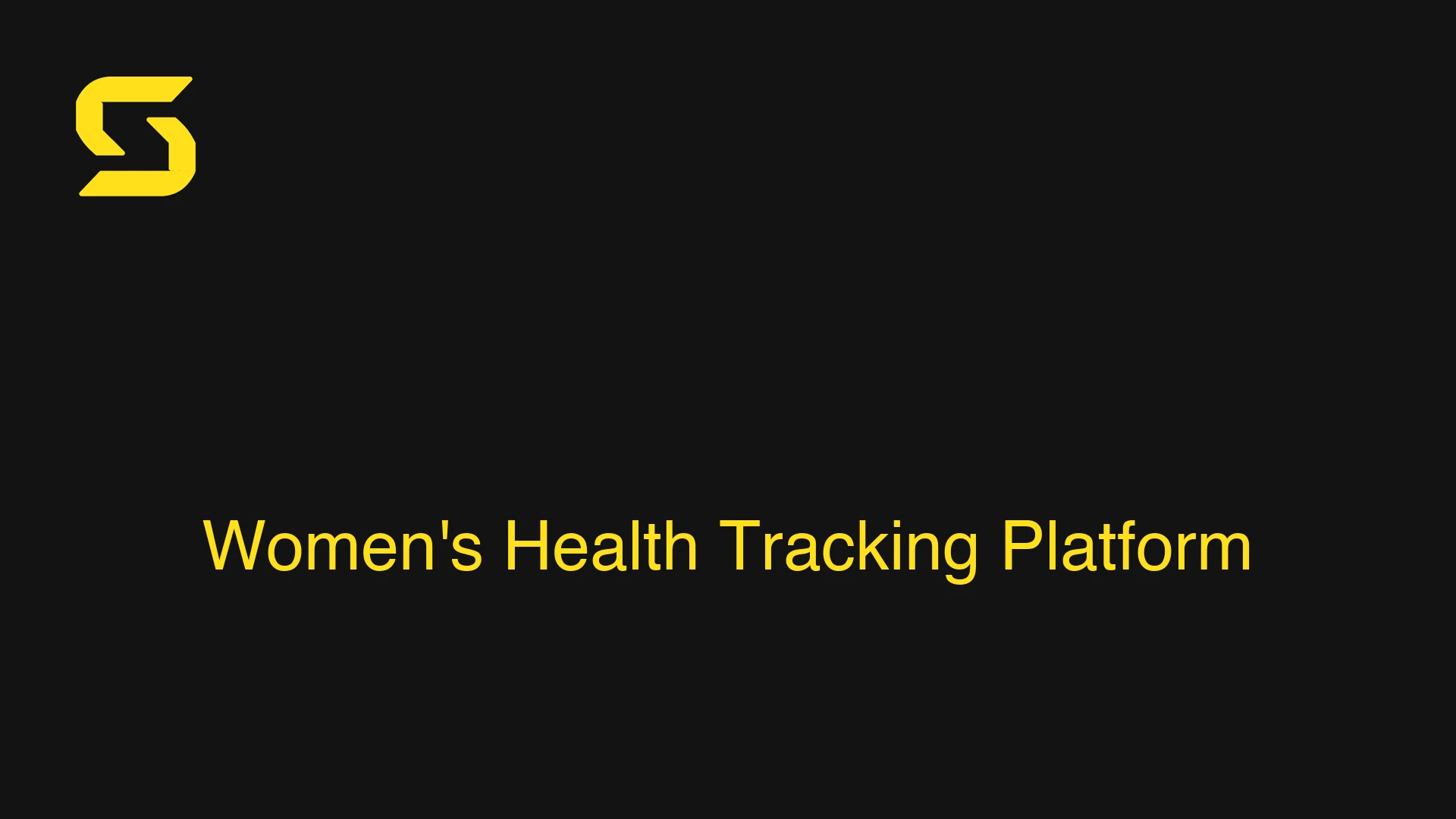 Women's Health Tracking Platform